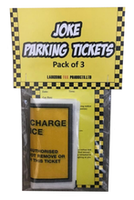 Load image into Gallery viewer, Joke Parking Tickets (Pk 3)